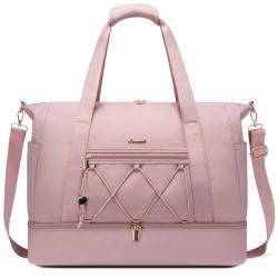 LOVEVOOK wholesale large travel fitness handbags for women gym weekender Yoga travel luggage duffel bags With Shoe Compartment