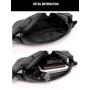 New Men's Waist Pack Outdoor Running Mobile Bag Multi functional Large Capacity Chest Bag Casual One Shoulder Crossbody Bag