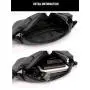 New Men's Waist Pack Outdoor Running Mobile Bag Multi functional Large Capacity Chest Bag Casual One Shoulder Crossbody Bag