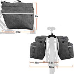 Tool Cargo Riding Bike Side Packing Rear Tail Pannier Transport Shopping Carrying Motorcycle Double Back Bag