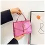 2023 New Fashion One Shoulder Small Square Bag Litchi Pattern Magnetic Buckle High Capacity Handbag Bag Ladies