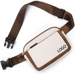 custom luxury designer outdoor crossbody mobile phone vegan pu leather fanny pack waist belt bag for women mens