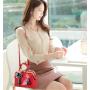 New Fashion Simulation Flower Box Stylish One Shoulder Diagonal Bag Pure Color PU Leather Handbag With Zipper