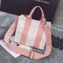 Wholesale Creative New Korean Style Recycled One Shoulder Simple Portable Diagonal Canvas Handbag Women