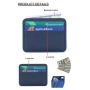Custom Logo Soft  Leather Credit Card Wallet Slim
