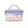 Custom Logo  Laser Glitter Pvc Holographic Mini Waterproof Plastic Portable Makeup Cosmetic Bags