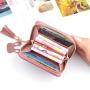 OEM141 Fashion Small Female Purse Short Purse Lady Letter Zipper Short Clutch Wallet Solid Vintage Matte Women Wallet