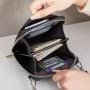 ZX084 Cell Phone Purse Wallet Travel Coin Purse PU Leather Crossbody Wallet Card Holder Bag Card Holder Simple Coin Wallet