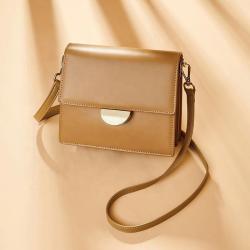 2024 Long Strap Genuine Leather Fashion Ladies Messenger Shoulder  Crossbody Bags Small Handbags For Women Manufacture