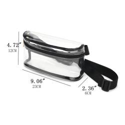 Customized Stadium Approved Clear Belt Bag Fanny Pack for Women Waterproof Clear Waist Bag for Sports Travel