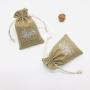 Hot Sale Jute Bag For Agriculture Custom Logo Printed Burlap Gift Jute Pouch Soap Packaging Natural Drawstring Hemp Bag