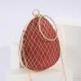 Characteristic Exquisite Clutches Oval Round Rhinestone Evening Bag Women handbag evening purse for party wedding
