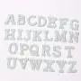 Stock Black Self Adhesive Rhinestone Sparkle Letter Sew Iron on Alphabet Embroidery Clothes English A-Z Designer Patches