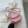 New niche diamond cross body fashionable and trendy one shoulder handbag