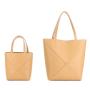 2024 New Grade Leather Folding Deformation Geometry Bag Large Capacity Fashion Single Shoulder Crossbody Tote Bag
