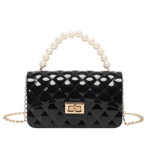 Low Price Candy colored pvc pearl jelly bag 2024 Ladies handbag trend new fashion women's shoulder bag Sweet hand bag