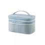 Stock M Size Grey waterproof nylon travel towel embroidery patches logo small cosmetic bags