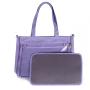 In Stock Fashion Women Tote Bags Handbag Clear PVC Window Pins Display Canvas Ita Bags Crossbody Bag