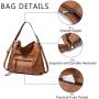 LOVEVOOK Realer Women Hobo Bags Large Crossbody Shoulder Vegan Faux Leather  Concealed Carry Purses and Handbags