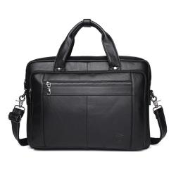 XL283 Genuine Leather Men's Business Bags Durable 14-20Inches Men's Laptop Bags Practical Simple Shoulder Bag Customized Logo