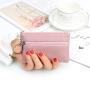 Wholesale Women PU Leather Coin Purse Keychain Change Purse Money Key Pouch Ladies Mini Wallet