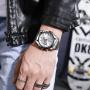 2022 Fashion Leather Man's Wrist Watch Band Wristwatch Reloj Luxury Gold Watch Creative Men Chain Wristwatches