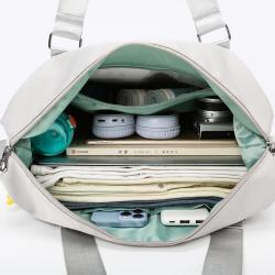 Custom Logo Dry Wet Separated Gym Yoga Bag Crossbody Sport Weekender Overnight Tote Travel Duffle Bag