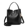 High quality sac a main femme PU leather handbag bucket bag custom logo crossbody bags for ladies