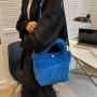 New Fashionable Lady Bag Custom Pure Color Corduroy Bucket Cross Boy Bags Plush Cute Fluffy Tote Handbag