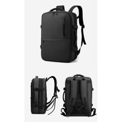ZF250 Travel Shoulder Bag Luggage Leisure Simple Polyester Backpack Business Trip College Students Schoolbag Computer Bag USB