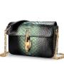 Sacoche Femme Custom Luxury Real Snake Skin Leather Chain Women Evening Designer Mini Crossbody Flap Bag Handbag Purse For Women