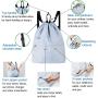 High Quality Custom Adjustable Waterproof Polyester Gym Drawstring Bag With Zipper Pocket