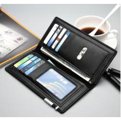 KBW234  Long Leather Wallet For  Edge Iron Included Angle Purse Photocards Wallets Leather Slim Card Holder PU Money Clip