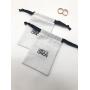 Custom Logo Printing Cotton Linen Drawstring Pouch Small White Muslin Cotton Cosmetic Gift Jewelry Packaging Bag