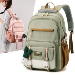 ZR845 Schoolbag New Backpack Fashion High Capacity Unisex Computer Laptop Bag Nylon High School Students Letter Backpack Sport
