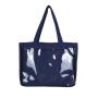 new fashion trend custom design ita bag canvas clear window bag accept sample handbag for ladies