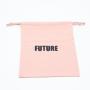 Custom Promotion Washing Cotton Linen Makeup Pouch Luxury Drawstring Gift Skincare Product Packaging Cotton Cosmetic Bag
