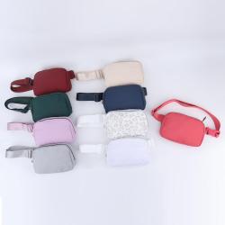38 Colors Fashion Everywhere Designer Waterproof Sports Running Waist Pouch Women Crossbody Fanny Pack Nylon Belt Bag