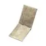 Custom zip pocket travel men genuine leather money bag purse leather wallet with money clip