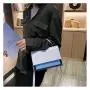 2022 Popular Women's Crossback Zipper Bag New Korean Fashion Single Shoulder Double Color Bag High-Grade Portable Ladies Handbag