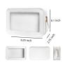 Clear Makeup Case Toiletry Bag Multipurpose Travel Makeup Train Case Portable Cosmetic Organizer Transparent Storage Bag White