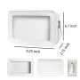 Clear Makeup Case Toiletry Bag Multipurpose Travel Makeup Train Case Portable Cosmetic Organizer Transparent Storage Bag White