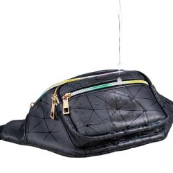 Gelory Fashion Casual Travel Shopping Hiking Women Men Fanny Pack PU Leather Waist Bag with 5 Pouches