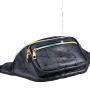 Gelory Fashion Casual Travel Shopping Hiking Women Men Fanny Pack PU Leather Waist Bag with 5 Pouches
