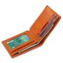 2023 Hot Selling Mens Wallet Customized Logo Material Style RFID Anti-Theft Brush Genuine Leather Oil Waxed Wallet