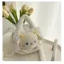 Custom Tote bag plush cute animal doll pendant portable decorative zipper single shoulder chain niche design plus logo
