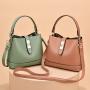 New Arrival Simple Bolsos De Mujer Custom Leather Bag Crossbody Bucket Bags Trendy Handbags For Women