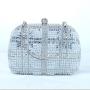 New golden sequin bag European and American style dress clutch bag metal chain women's crossbody bags handbags ladies clutches pochette femme