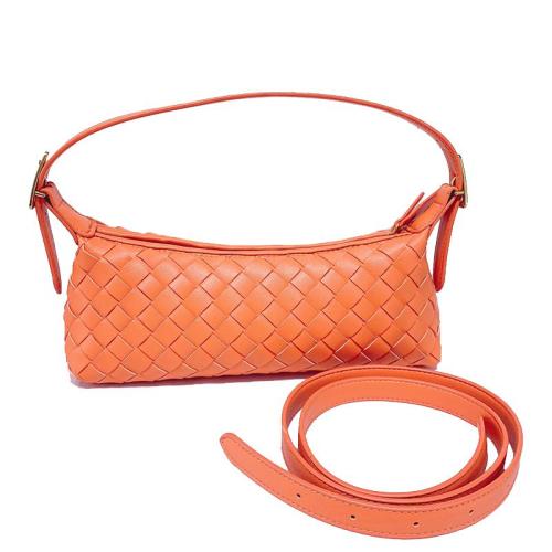 2024 Custom Woven Leather Dumping Sling Bag For Women Luxury With Crossbody Straps