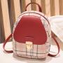 Pu Leather Zipper Crossbody Bag Wholesale Single Shoulder Bag New Fashion Plaid Backpack Ladies